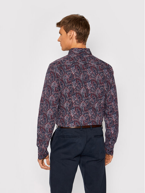 JOOP! JOOP! Krekls 17 Jsh-110Pejos-W 30028628 Tumši zils Slim Fit