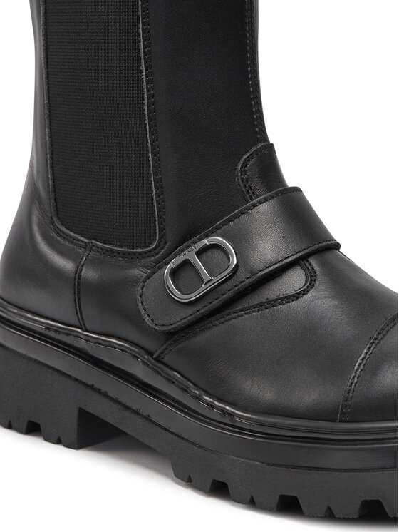 TWINSET TWINSET Μπότες Chelsea 242GCJ S Μαύρο