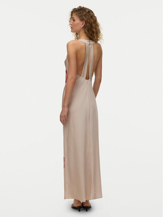 Vero Moda Vero Moda Poletna obleka Reba 10345415 Svetlo bež Regular Fit