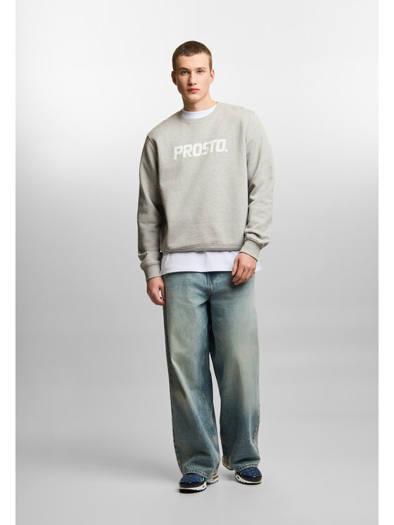 PROSTO. PROSTO. Bluza Old Logo KL261MSWE1012 Szary Regular Fit