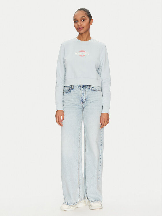 Guess Jeans Guess Jeans Bluză W5GQ20 K68I4 Albastru celest Regular Fit