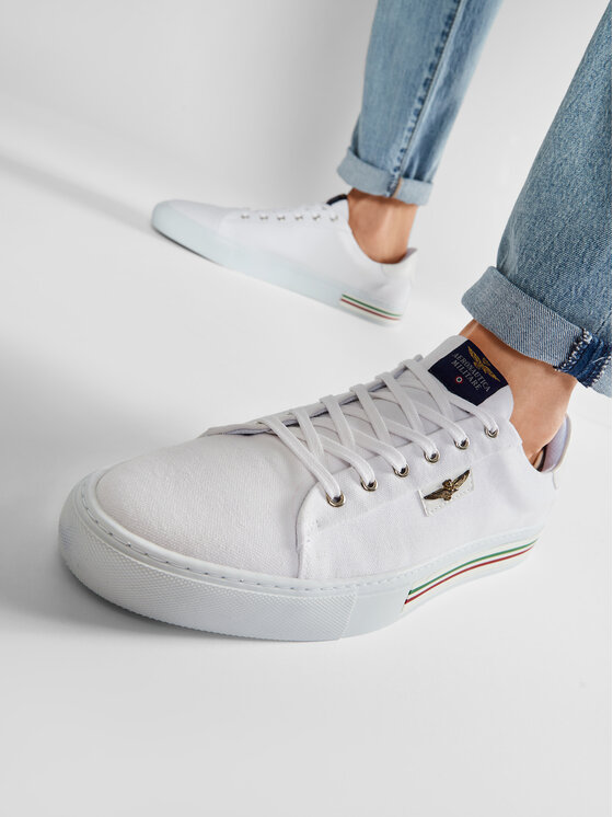 Aeronautica Militare Aeronautica Militare Гуменки Scarpa Tennis 211SC201CT2861 Бял