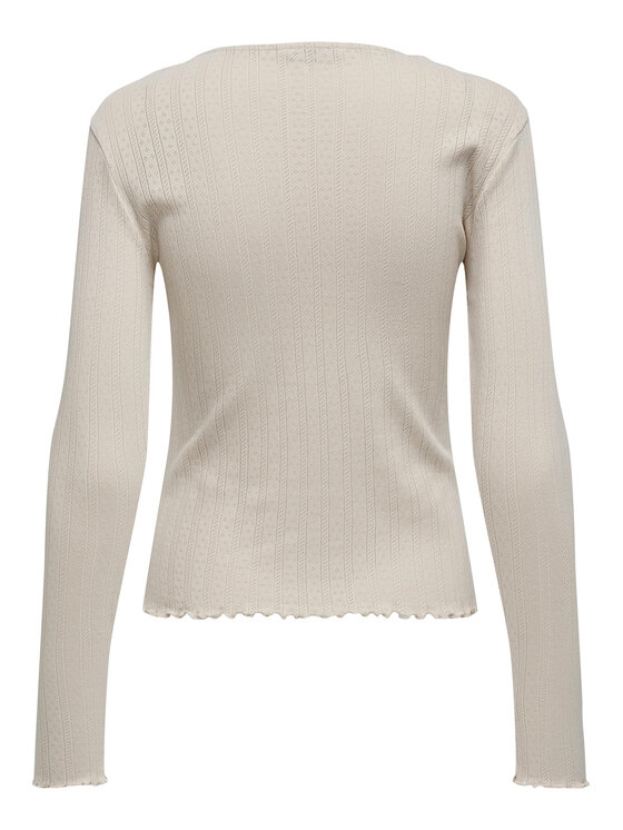 ONLY ONLY Bluzka Carlotta 15291987 Beżowy Regular Fit