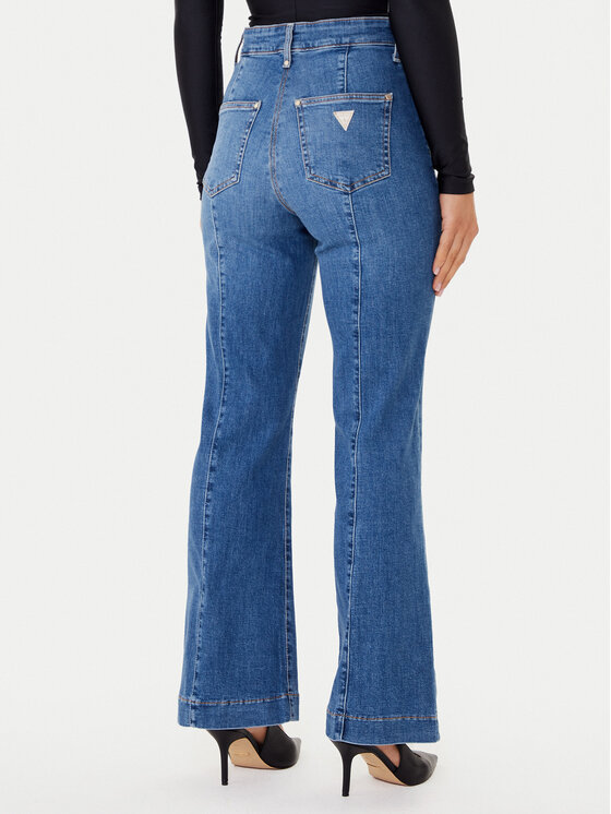 Guess Guess Дънки W5GA0P D5Q01 Син Wide Leg