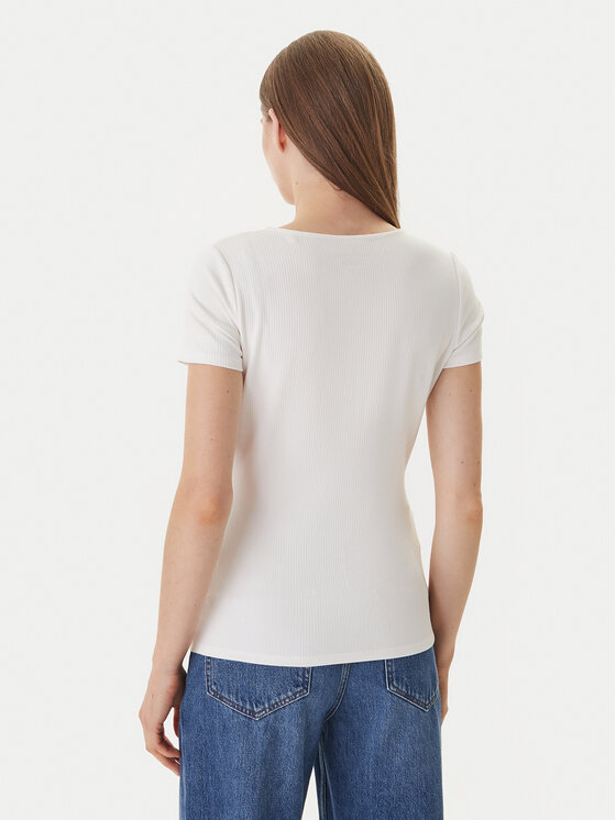 Guess Guess T-shirt GUESS x NORTH SAILS W6GP01 K2658 Écru Regular Fit