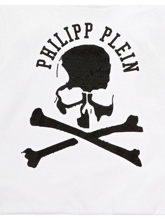 PHILIPP PLEIN PHILIPP PLEIN Bluza 20443 Biały Regular Fit