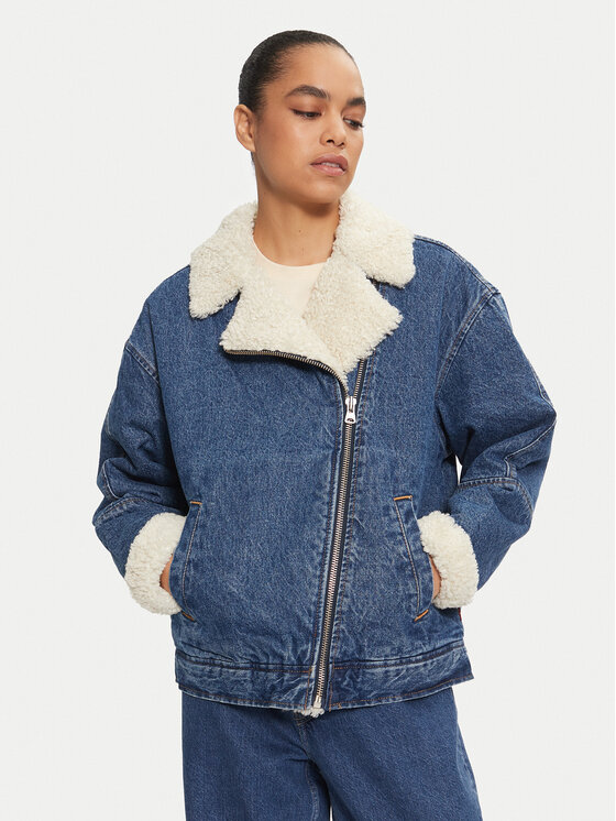 Levi's Džínsová bunda Flight A9370-0001 Modrá Relaxed Fit