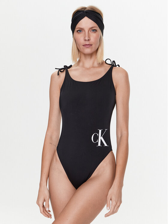 Calvin Klein Swimwear Costum de baie Gift Pack KW0KW02087 Negru