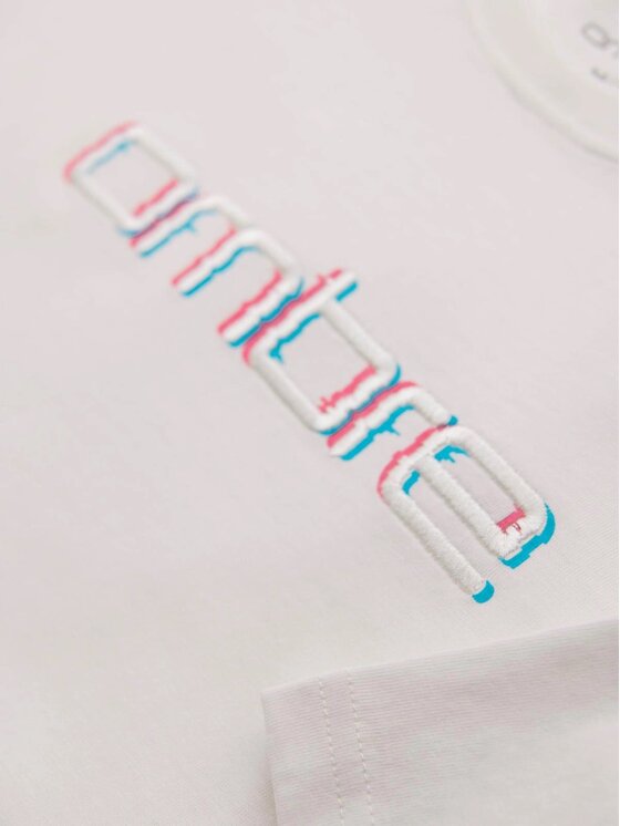 Ombre Ombre T-Shirt OM-TSPT-0248 Biały Regular Fit