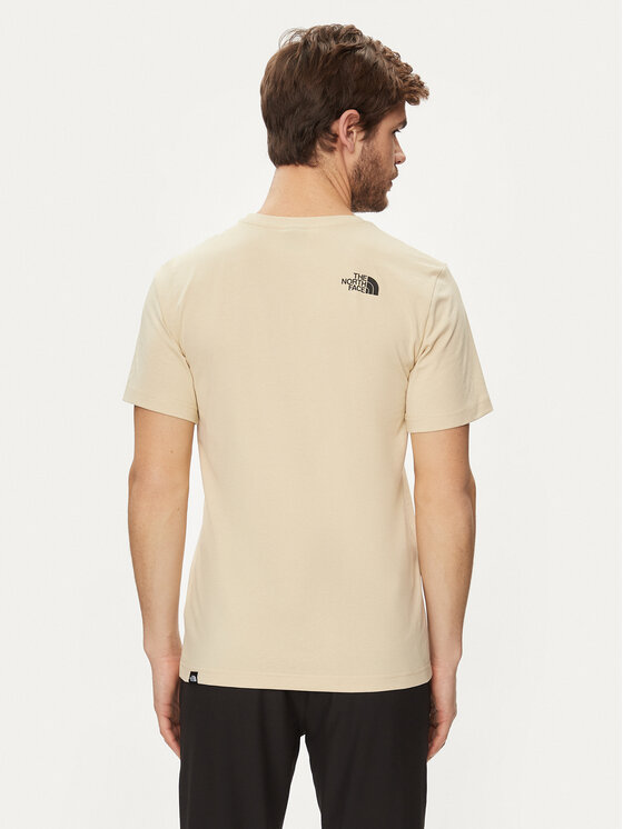 The North Face The North Face T-Shirt Simple Dome NF0A87NG Beżowy Regular Fit