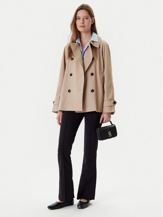 Tommy Hilfiger Tommy Hilfiger Tenchcoat WW0WW45618 Beige Regular Fit