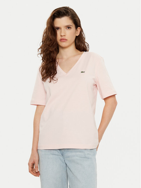 Lacoste Lacoste Тишърт TF7300 Розов Regular Fit