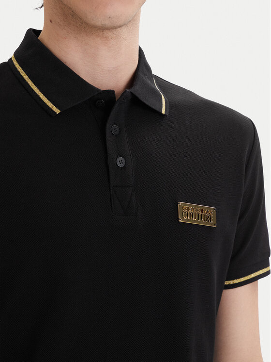 Versace Jeans Couture Versace Jeans Couture Polokošile 80GAGT05 CJ01T Černá Regular Fit