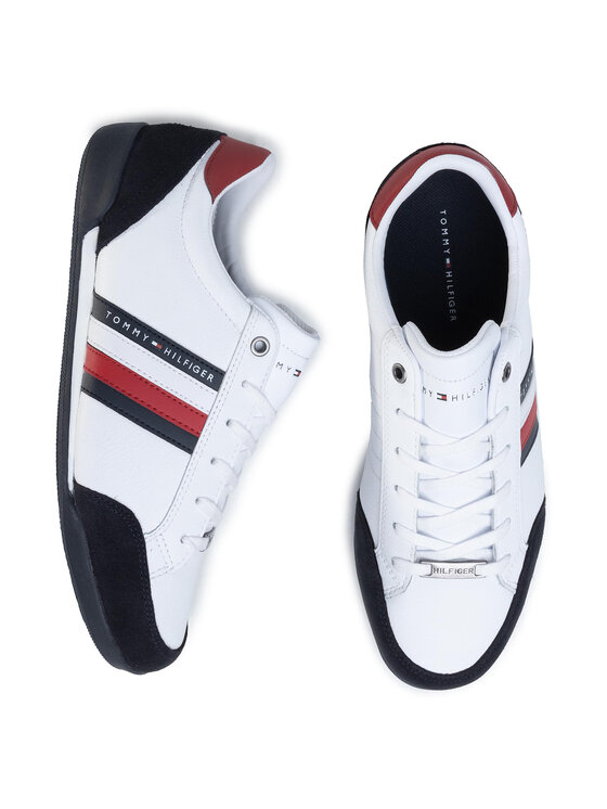 Tommy Hilfiger Sneakers Corporate Material Mix Cupsole FM0FM02665 WeiB Modivo