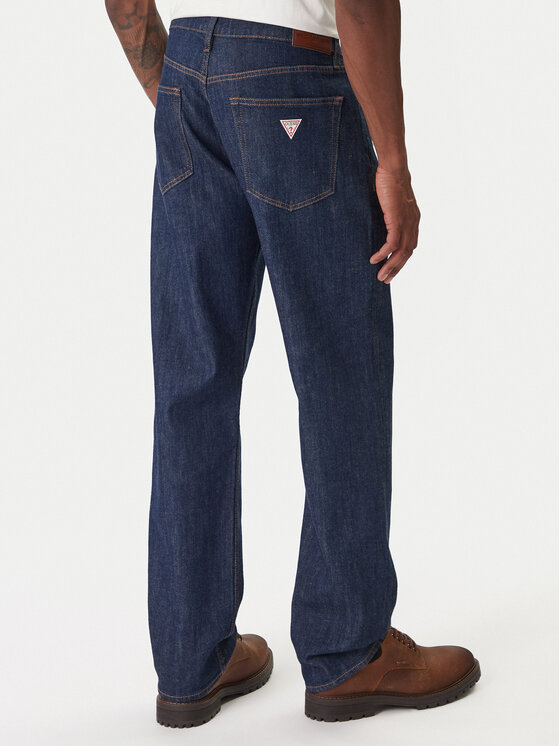 Guess Jeans Guess Jeans Jeansy M6RA1B D002G Granatowy Relaxed Fit