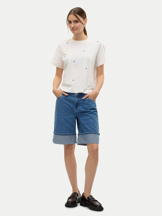 Vero Moda Vero Moda T-särk Solvei 10325318 Valge Regular Fit
