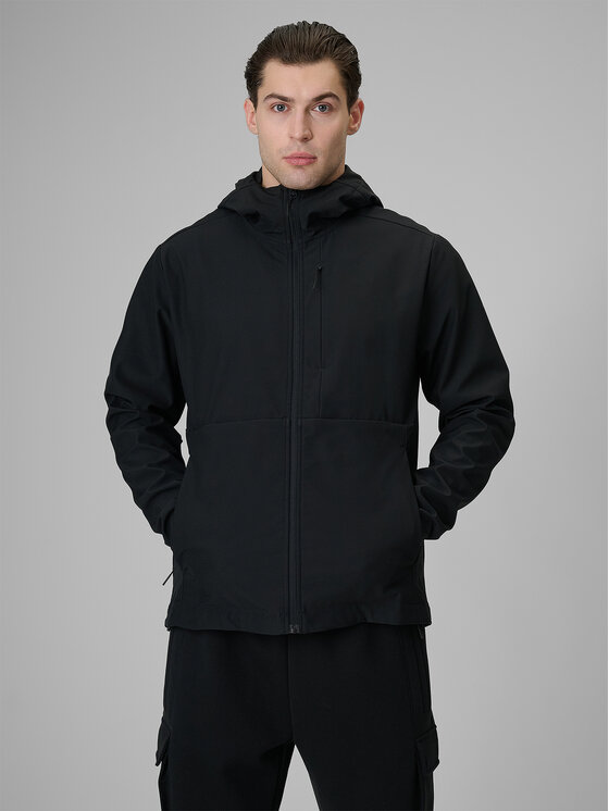 4F 4F Kurtka przejściowa CITY JACKETS Czarny Regular Fit