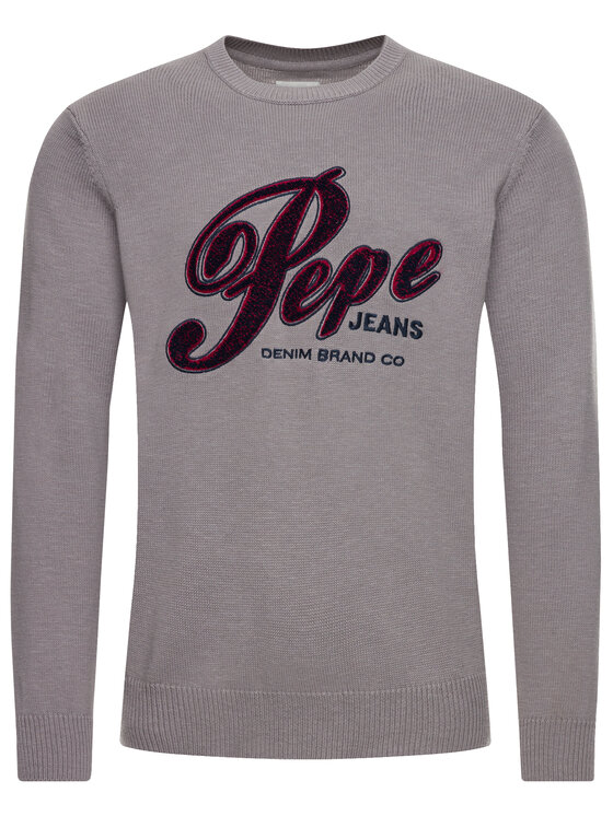 Pepe Jeans Pepe Jeans Sweter Gabriel PM701973 Szary Regular Fit