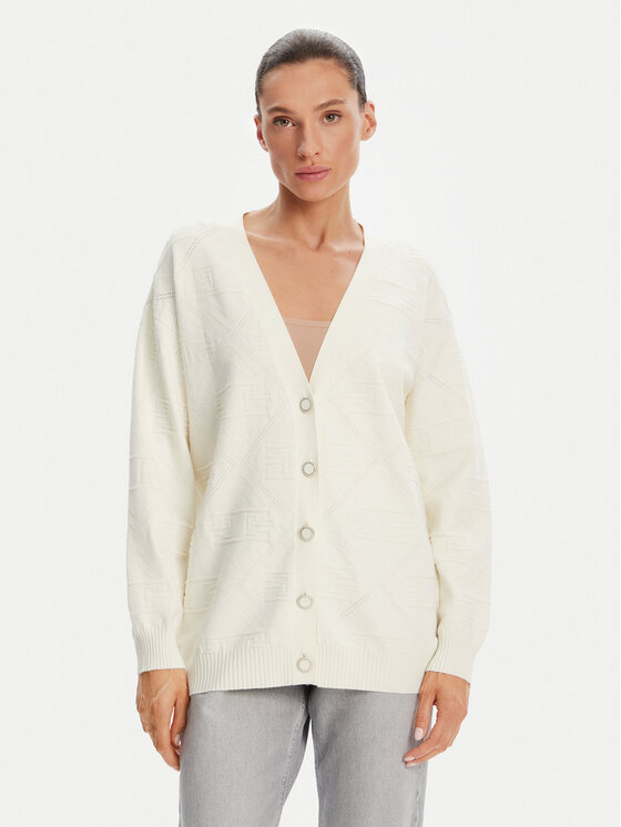 Gaudi Gaudi Strickjacke 421FD53019 Écru Regular Fit