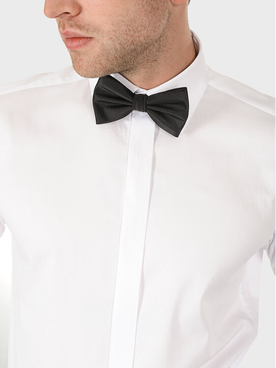 Evenemen Evenemen Koszula Punto Twill 2 Biały Slim Fit