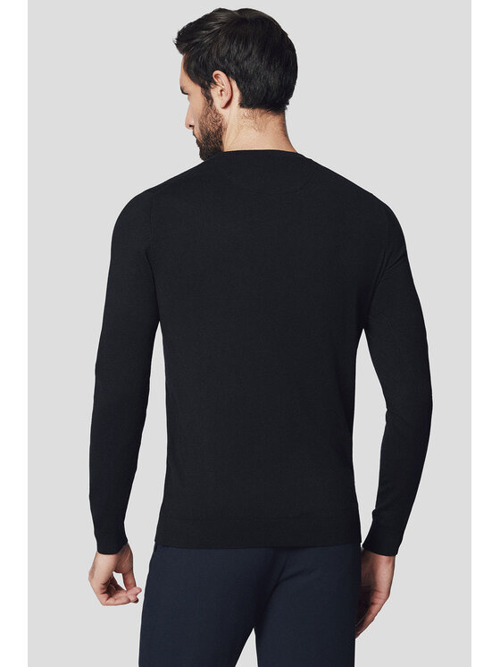 Lancerto Lancerto Sweter Geir SW073224000079 Czarny Regular Fit