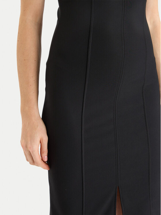 Rinascimento Rinascimento Kokteilinė suknelė CFC0125541003 Juoda Slim Fit