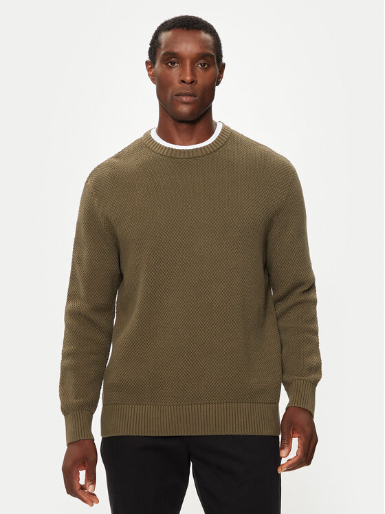 Selected Homme Pulover 16094552 Verde Relaxed Fit