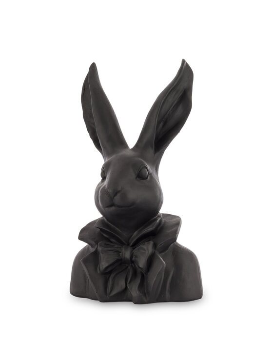 MIAhome MIAhome Figurka Figurka - popiersie królika 35x20x13 cm TORACE czarny Czarny