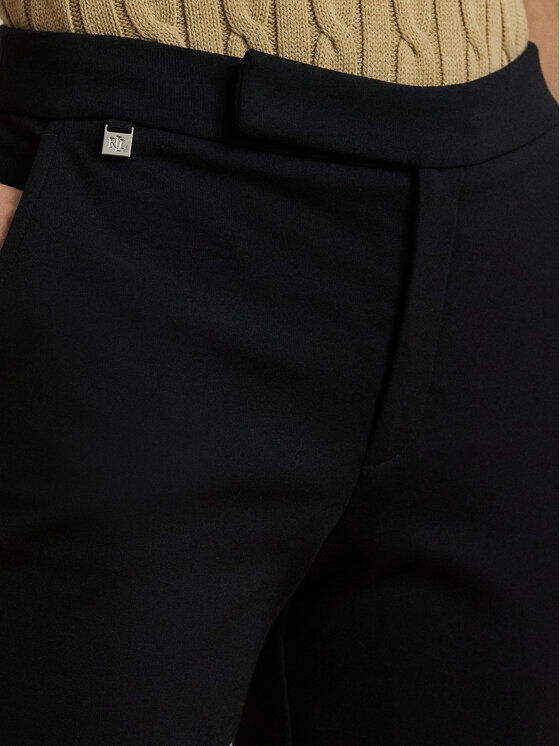 LAUREN RALPH LAUREN LAUREN RALPH LAUREN Kalhoty z materiálu 200758961002 Černá Straight Fit