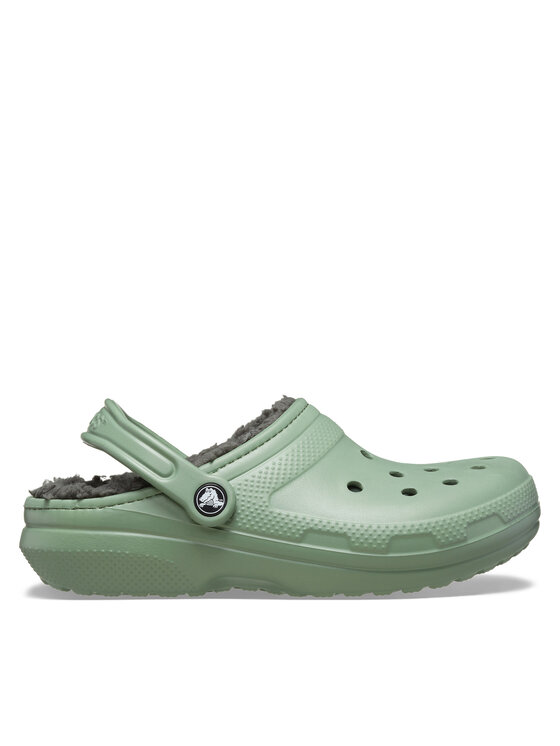 Crocs Iešļūcenes Classic Lined Clog 203591 Zaļš