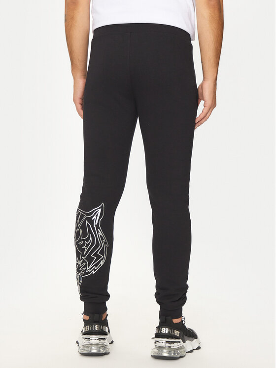 Plein Sport Plein Sport Παντελόνι φόρμας AADC MJT2449 STE003N Μαύρο Regular Fit