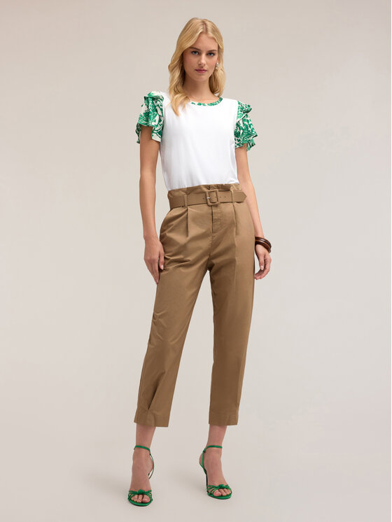 Motivi Motivi T-Shirt G353W003398N0S1 Zielony Regular Fit