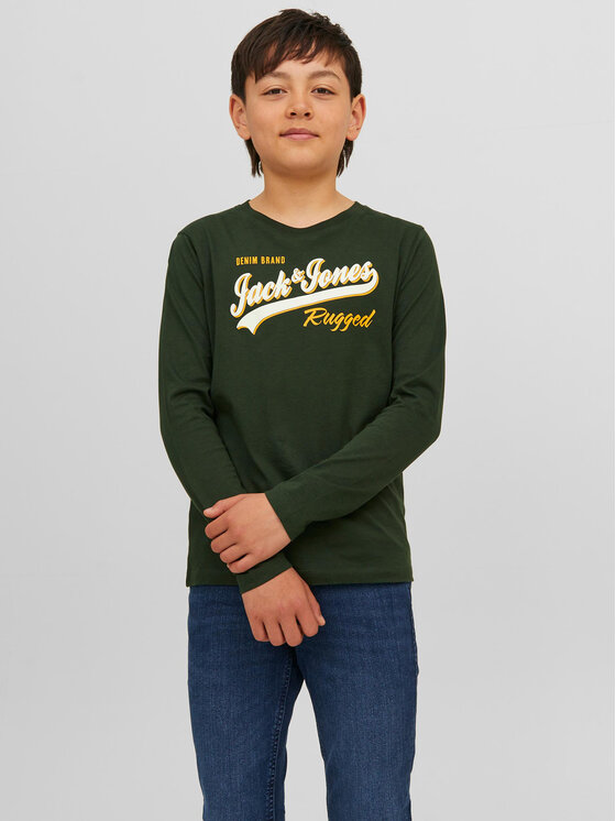 Jack&Jones Junior Blūze 12237371 Zaļš Regular Fit