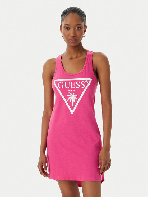 Guess Guess Φόρεμα παραλίας E3GP03 JA914 Ροζ Regular Fit