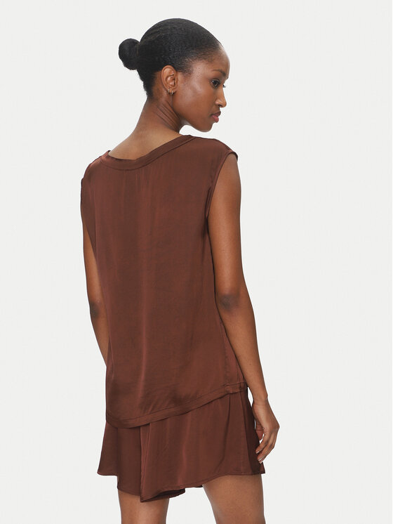 ViCOLO ViCOLO Блуза TD0763 Кафяв Regular Fit