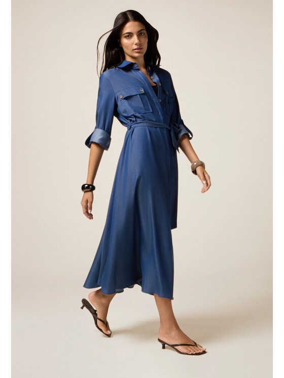 Oltre Oltre Abito da sera 7708R005103N034 Blu A-Line Fit