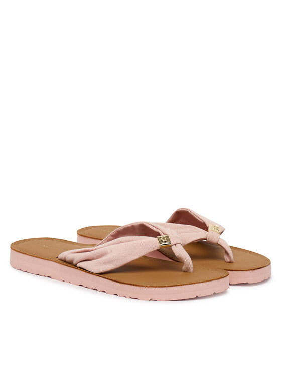 Tommy Hilfiger Tommy Hilfiger Japanke Th Ltr Footbed Summer Sandal FW0FW09194 Ružičasta