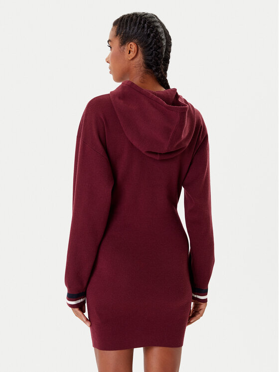 Guess Guess Trikotāžas kleita V5BK01 Z1152 Bordo Regular Fit