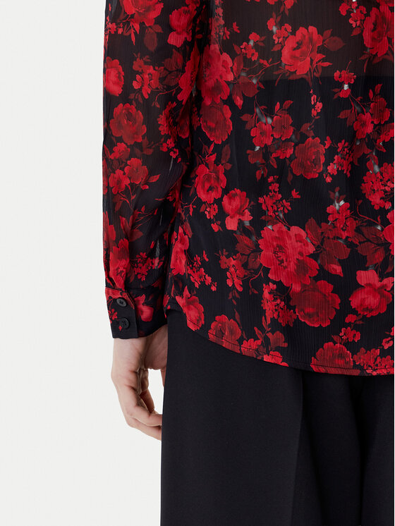 Guess Guess Hemd W6RH73 WDW82 Rot Regular Fit