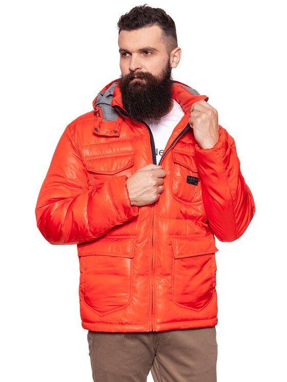 Lee Lee Kurtka zimowa LOCO PUFFA Czerwony Regular Fit