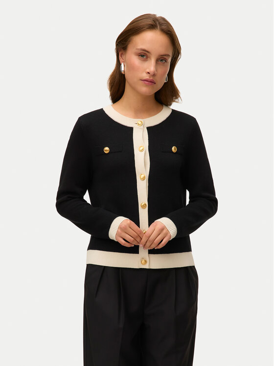 Vero Moda Vero Moda Kardigán Oli 10336384 Fekete Regular Fit