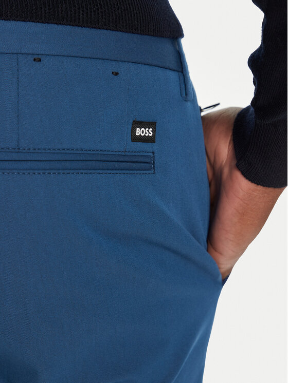 BOSS Boss Medžiaginės kelnės Kaito1_T 50487754 Mėlyna Slim Fit