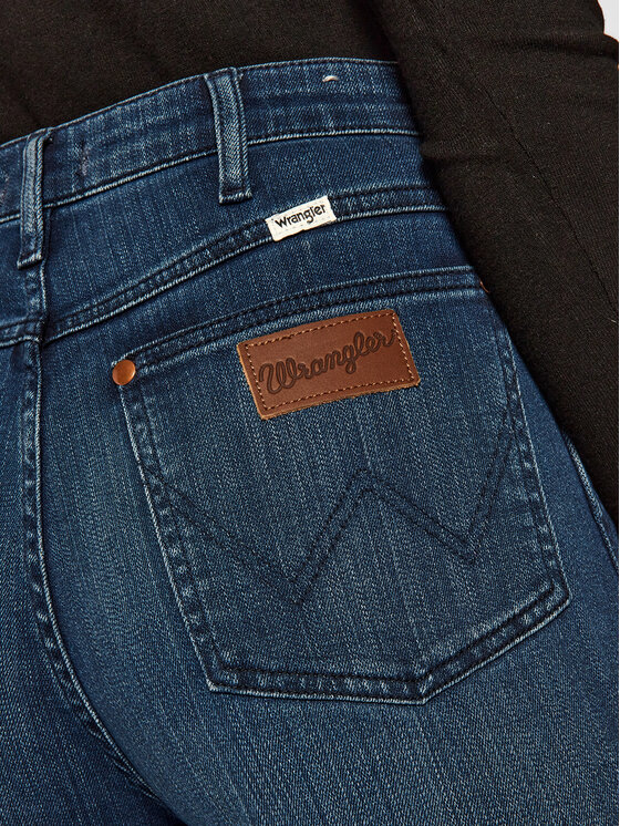 Wrangler Wrangler Jeansy Wriggler W2H0JC22T 112128604 Granatowy Skinny Fit