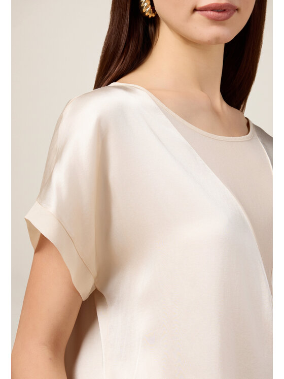 Oltre Oltre Blusa 2492J000735N002 Bianco Regular Fit