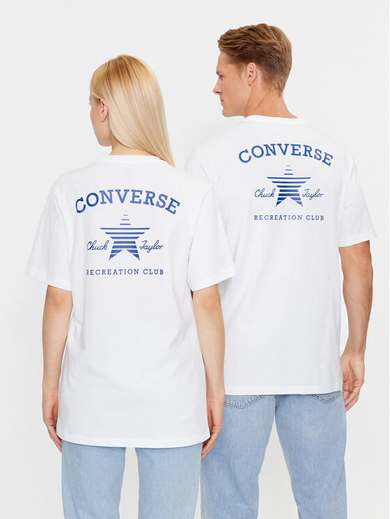 Converse Converse Тишърт Gf Retro Chuck Graphic Tee 2 10025913-A01 Бял Regular Fit