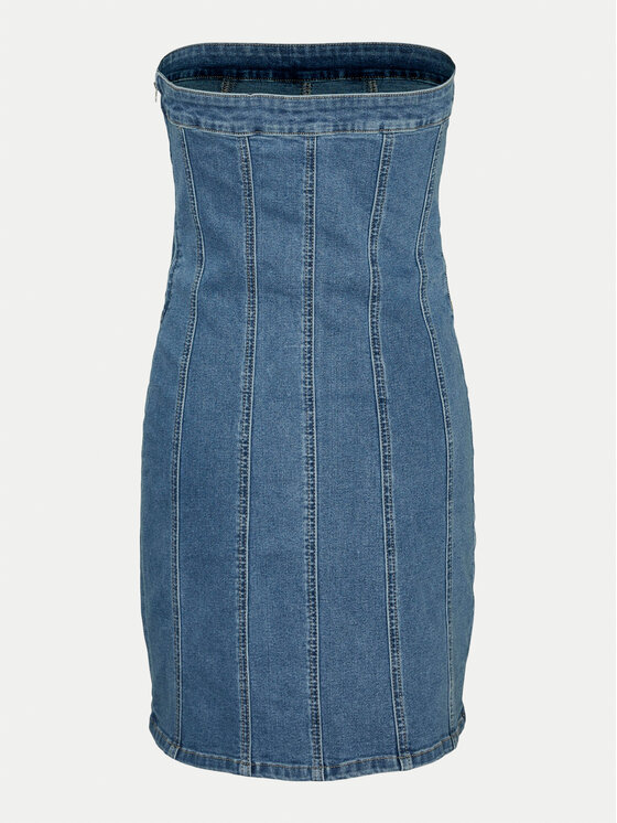 Vero Moda Vero Moda Jeans obleka Zoie 10310272 Modra Slim Fit