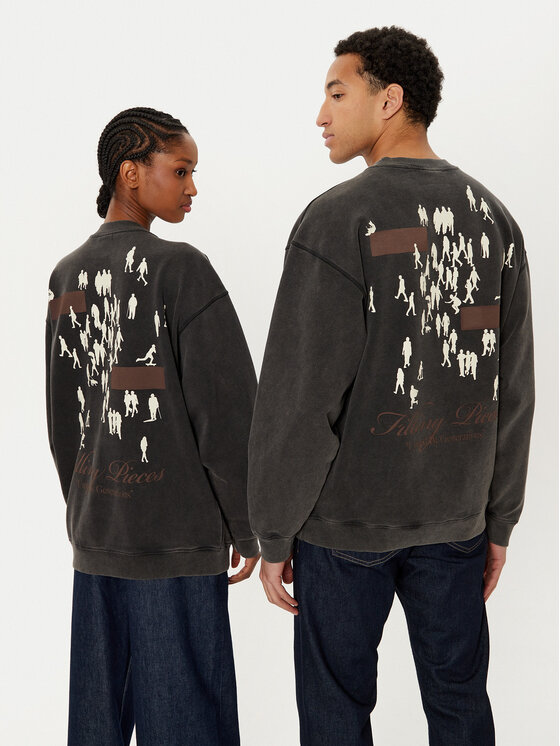 Filling Pieces Filling Pieces Bluza Unisex United by Generations 7459987 Szary Regular Fit