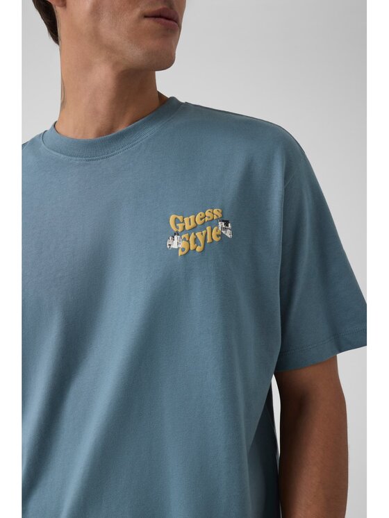 Guess Guess T-Shirt 185139 Niebieski Classic Fit