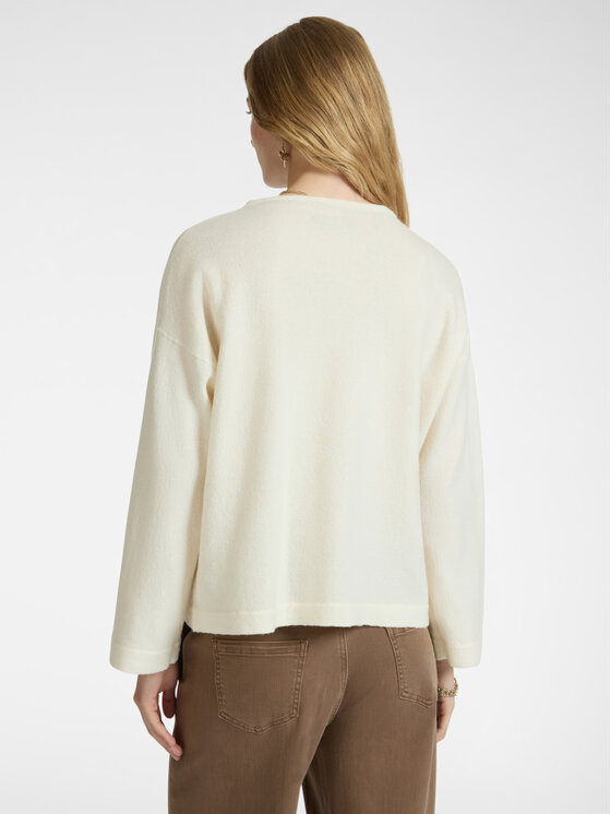 Elena Mirò Elena Mirò Cardigan M489Z000622N011 Bianco A-Line Fit