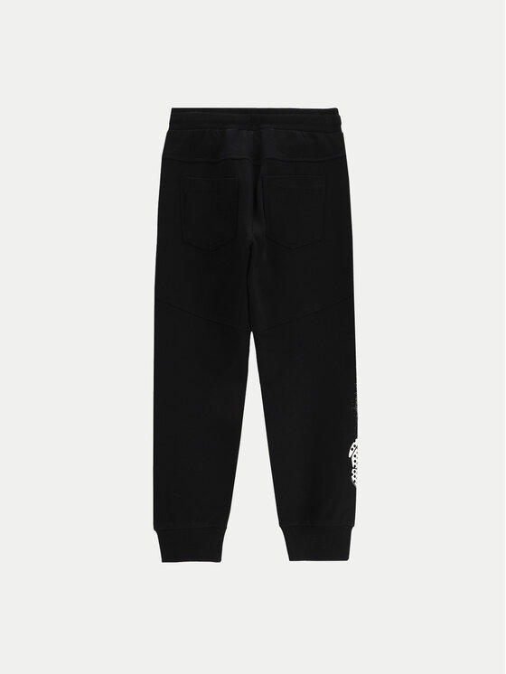 Coccodrillo Coccodrillo Donji dio trenerke WC5120103MBK Crna Slim Fit